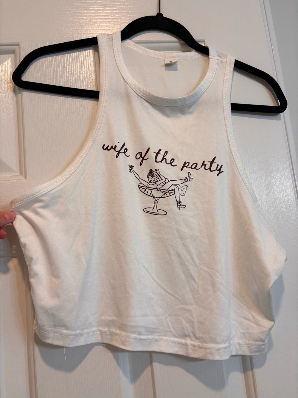 SHEIN White "Wife of the Party" Graphic Tank